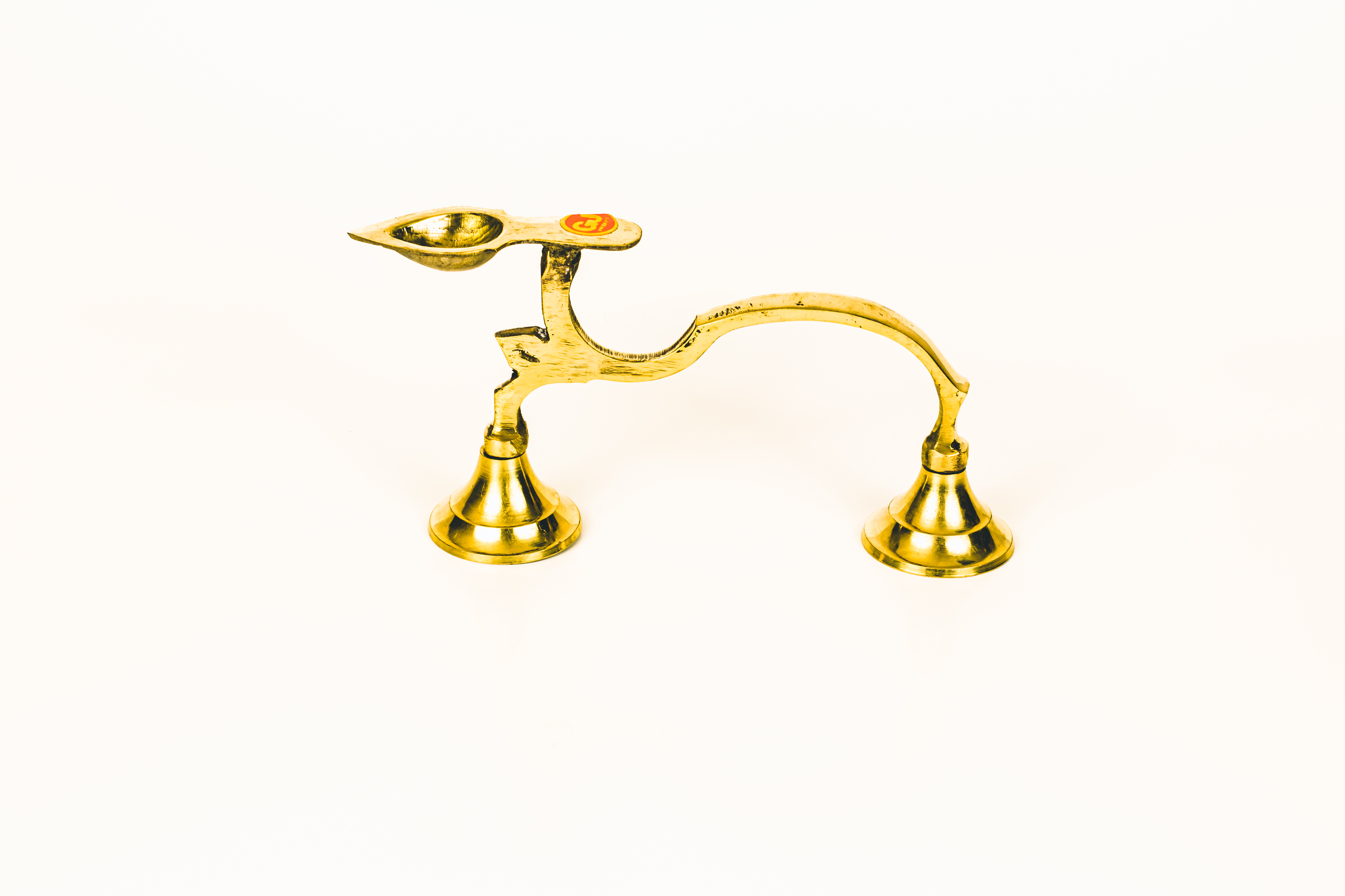 Ghee Lamp, Arotik Lamp, 1 wick Krishna Culture